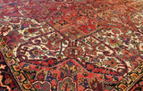 10x12'6 Hand Knotted Antique Heriz Area Rug