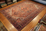10x13 Hand Knotted Antique Heriz Area Rug