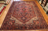 10x13 Hand Knotted Antique Heriz Area Rug