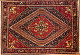 7'0" x 10'0" Hand Knotted Antique Bijar Area Rug