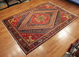 7'0" x 10'0" Hand Knotted Antique Bijar Area Rug