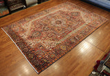 8x11 Hand Knotted Antique Heriz Area Rug