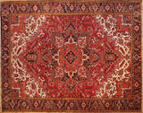 10x13 Hand Knotted Antique Heriz Area Rug