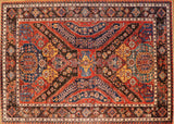 7x10 Hand Knotted Baluchi Area Rug