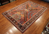 7x10 Hand Knotted Baluchi Area Rug