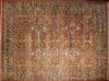 9x12 Hand Knotted Antiqued Tabriz Area Rug