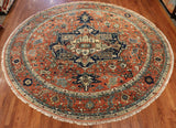 10' Round Hand Knotted Area Rug
