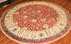 8' Round Hand Knotted Sultan Area Rug