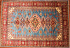 4x6 Hand Knotted Kazak Area Rug