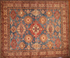 8x10 Hand Knotted Kazak Area Rug