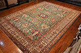 9x12 Hand Knotted Kazak Area Rug