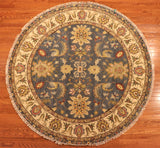 6' Round Hand Knotted Sultan Rug