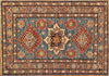 3x4 Hand Knotted Kazak Area Rug