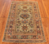 3x5 Hand Knotted Kazak Area Rug