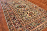 3x5 Hand Knotted Kazak Area Rug