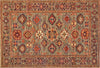 4x6 Hand Knotted Kazak Area Rug