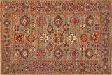 4x6 Hand Knotted Kazak Area Rug