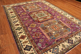 5x7 Hand Knotted Kazak Area Rug