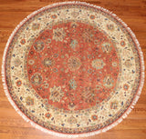 8' Round Hand Knotted Sultan Area Rug