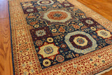 4x6 Hand Knotted Mamluk Area Rug