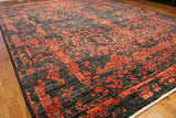 8x10 Hand Knotted Transitional Area Rug