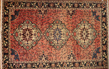 8x11 Hand Knotted Hamadan Area Rug