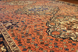 8x11 Hand Knotted Hamadan Area Rug