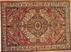 7x9 Hand Knotted Hamadan Area Rug