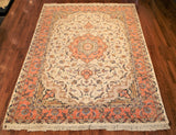 7x10 Hand Knotted Persian Tabriz Area Rug