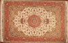 7x10 Hand Knotted Persian Tabriz Area Rug