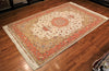 7x10 Hand Knotted Persian Tabriz Area Rug