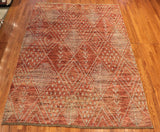 6x9 Hand Knotted Moroccan Area Rug