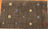 5x8 Hand Knotted Modern Area Rug