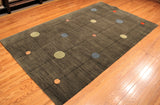 5x8 Hand Knotted Modern Area Rug