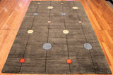 5x8 Hand Knotted Modern Area Rug