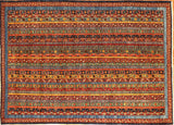 6x9 Hand Knotted Fine Khorjin Area Rug