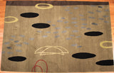 6x9 Hand Knotted Modern Tibetan Area Rug