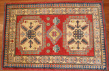 3x5 Hand Knotted Kazak Area Rug