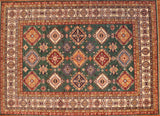 8x11 Hand Knotted Kazak Area Rug