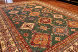 8x11 Hand Knotted Kazak Area Rug