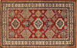 5x9 Hand Knotted Kazak Area Rug