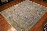 8x10 Hand Knotted Transitional Area Rug