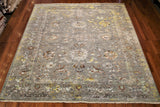 8x10 Hand Knotted Transitional Area Rug