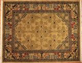 8x10 Hand Knotted Transitional Area Rug