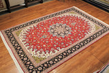 7x11 Hand Knotted Persian Tabriz Area Rug