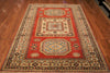 6x8 Hand Knotted Kazak Area Rug