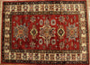 3x4 Hand Knotted Kazak Area Rug