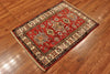 3x4 Hand Knotted Kazak Area Rug