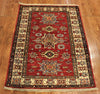 3x4 Hand Knotted Kazak Area Rug