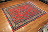 7x9 Hand Knotted Sarouk Area Rug